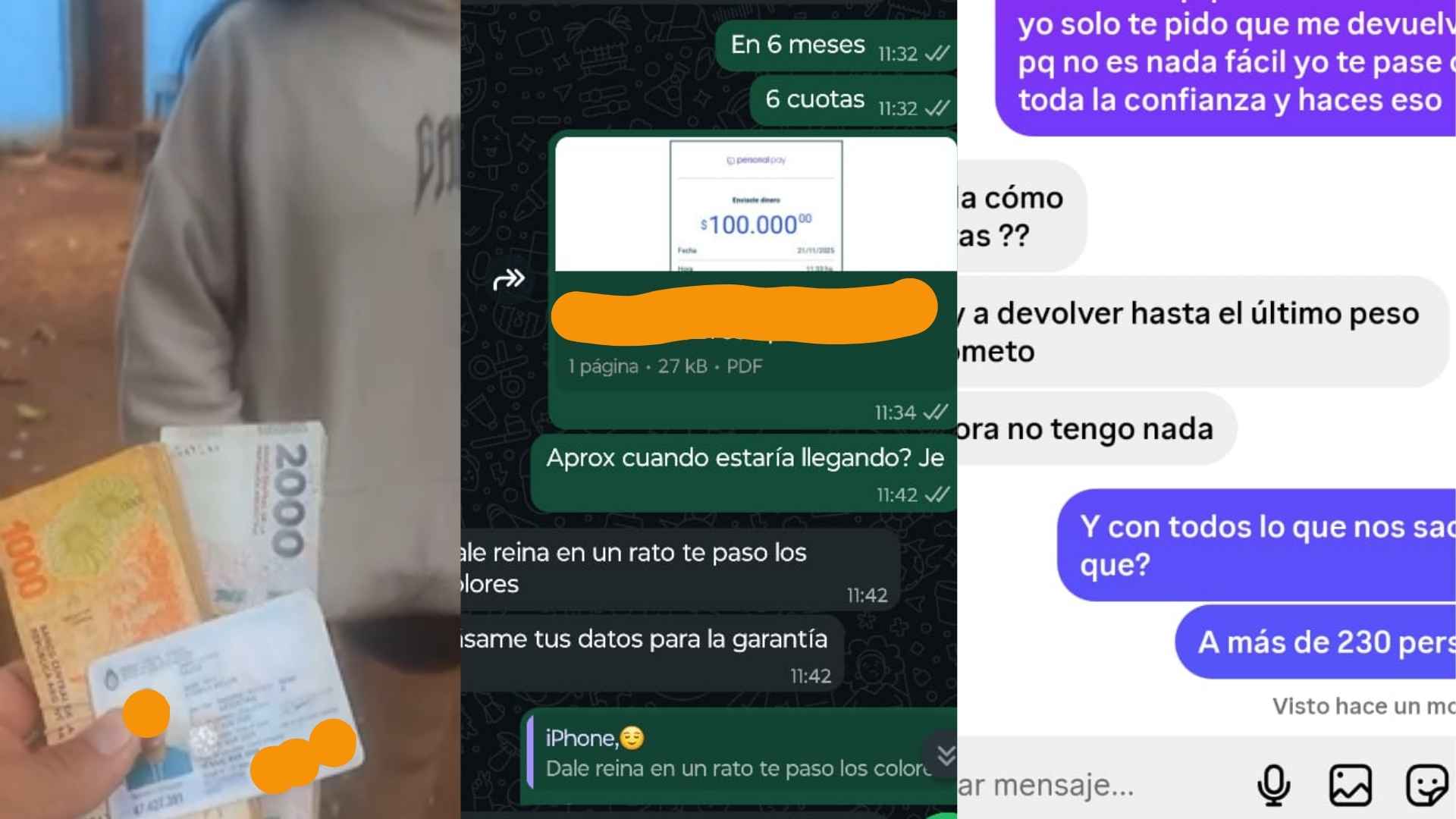 estafa millonaria en Eldorado por la venta de celulares