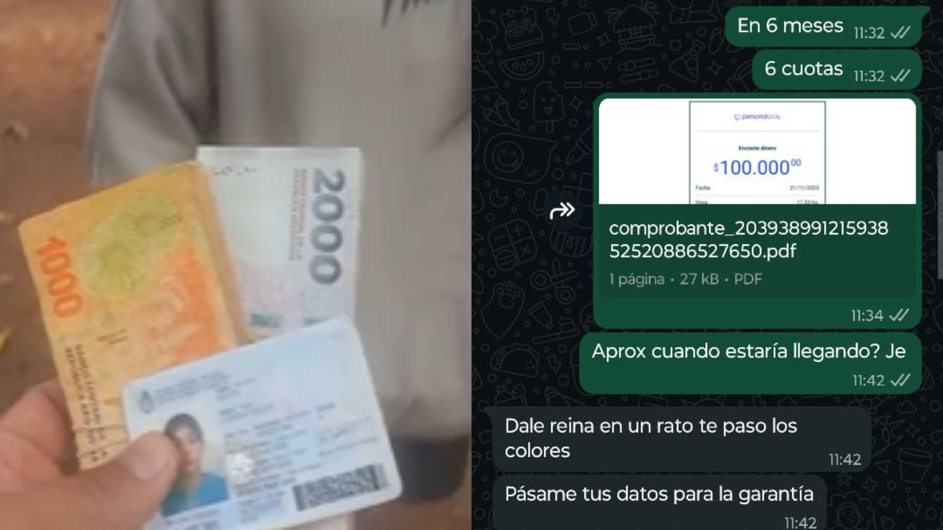 testimonio joven denunciada por estafa en Eldorado