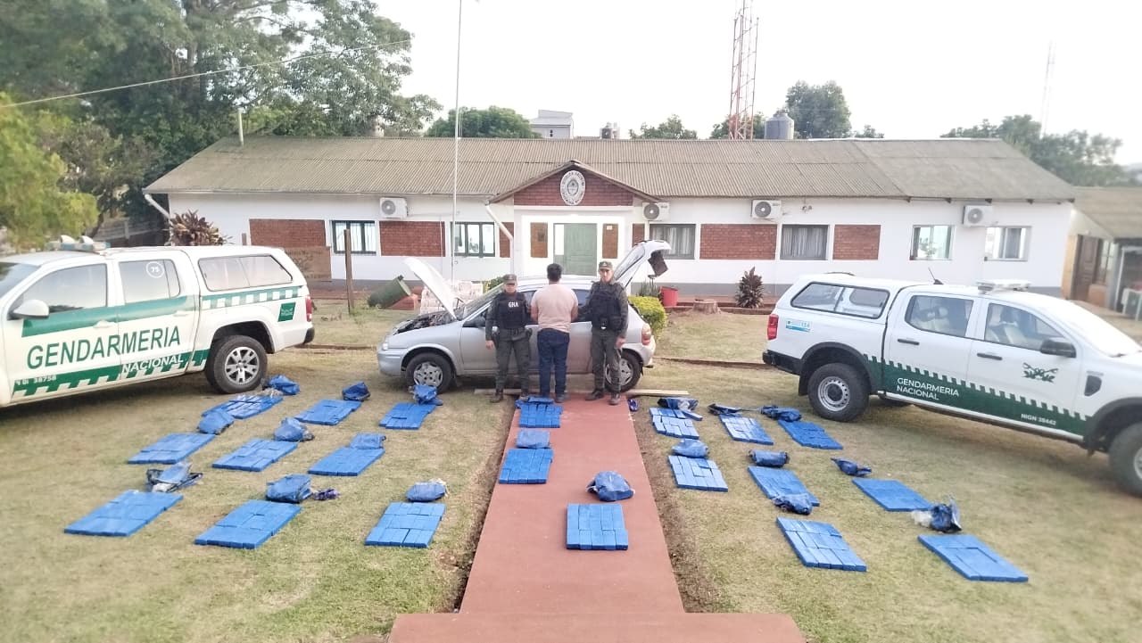 Cayó un agricultor con más de 190 kilos de marihuana