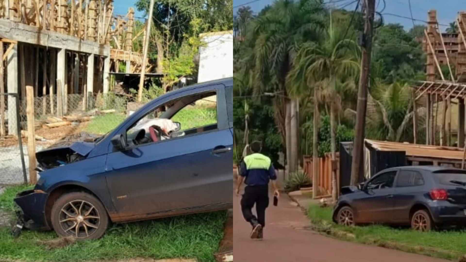 Despiste en Eldorado conductor alcoholizado chocó contra un poste en el Km 9