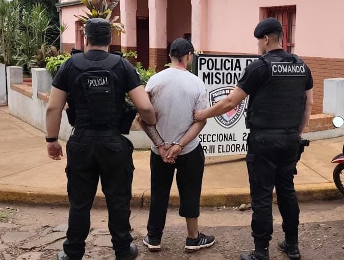Detenido en Eldorado por violencia de género y pedido internacional