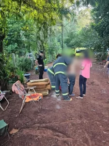 Hombre baleado en Andresito