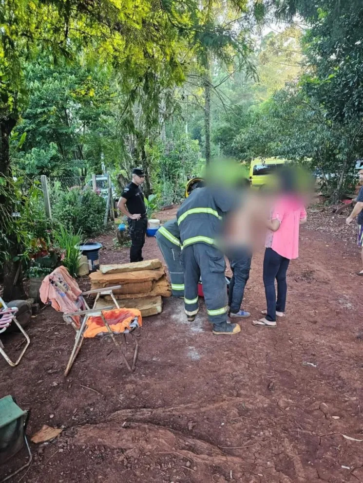 Hombre baleado en Andresito