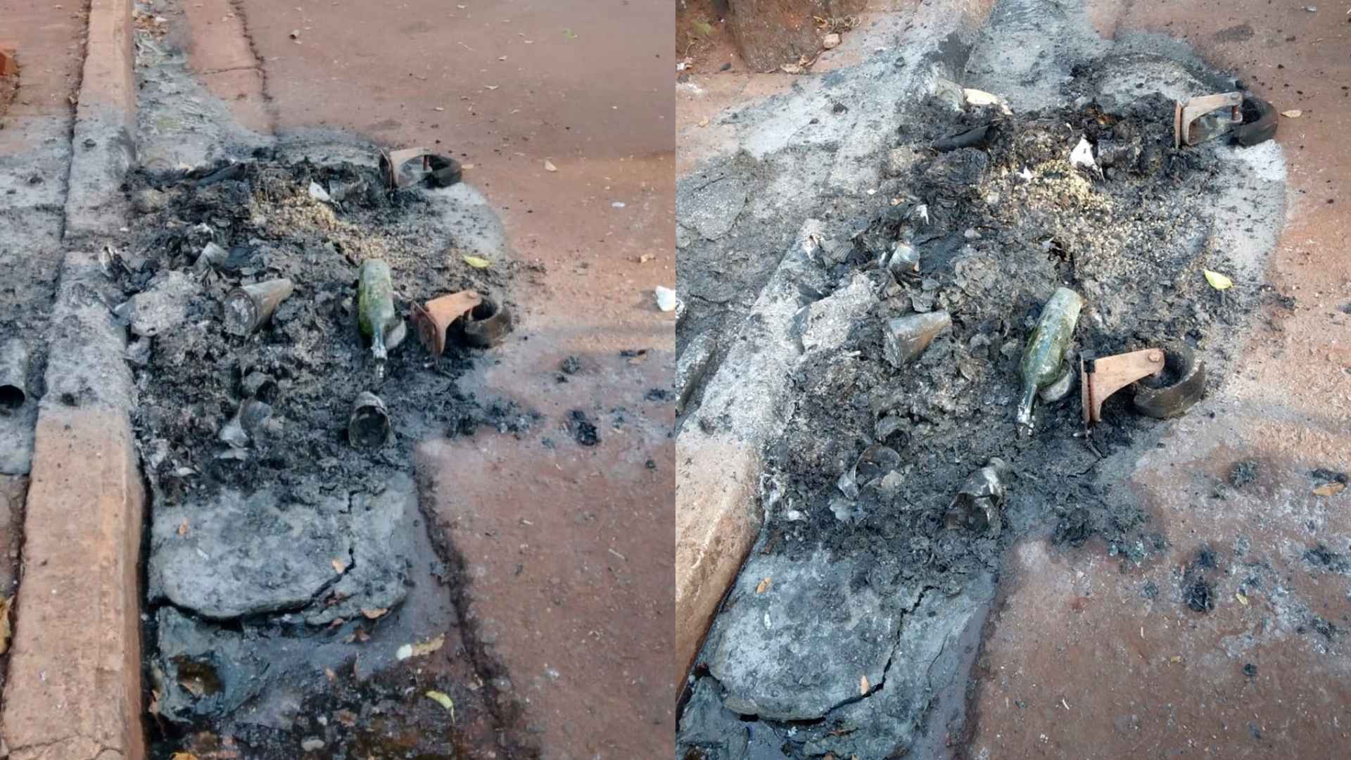 Incendiaron un contenedor de basura en pleno centro de Eldorado
