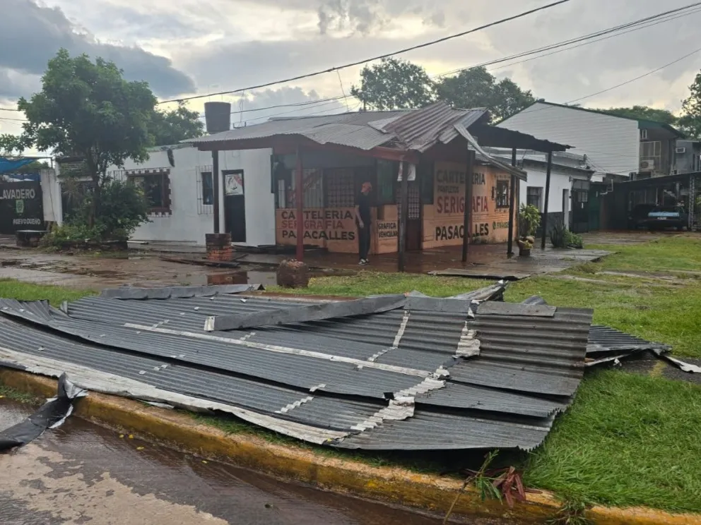 Temporal con fuertes ráfagas afectó a Posadas