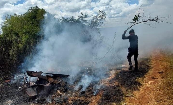 Detuvieron a un joven de 19 años por un incendio de malezas