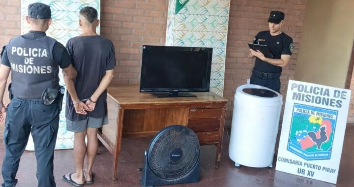 Detuvieron a un joven que había robado en Puerto Piray