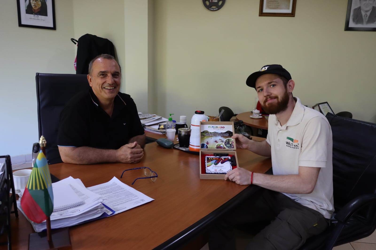 Pipo Durán distinguió al montañista Juna Andrés Wälti