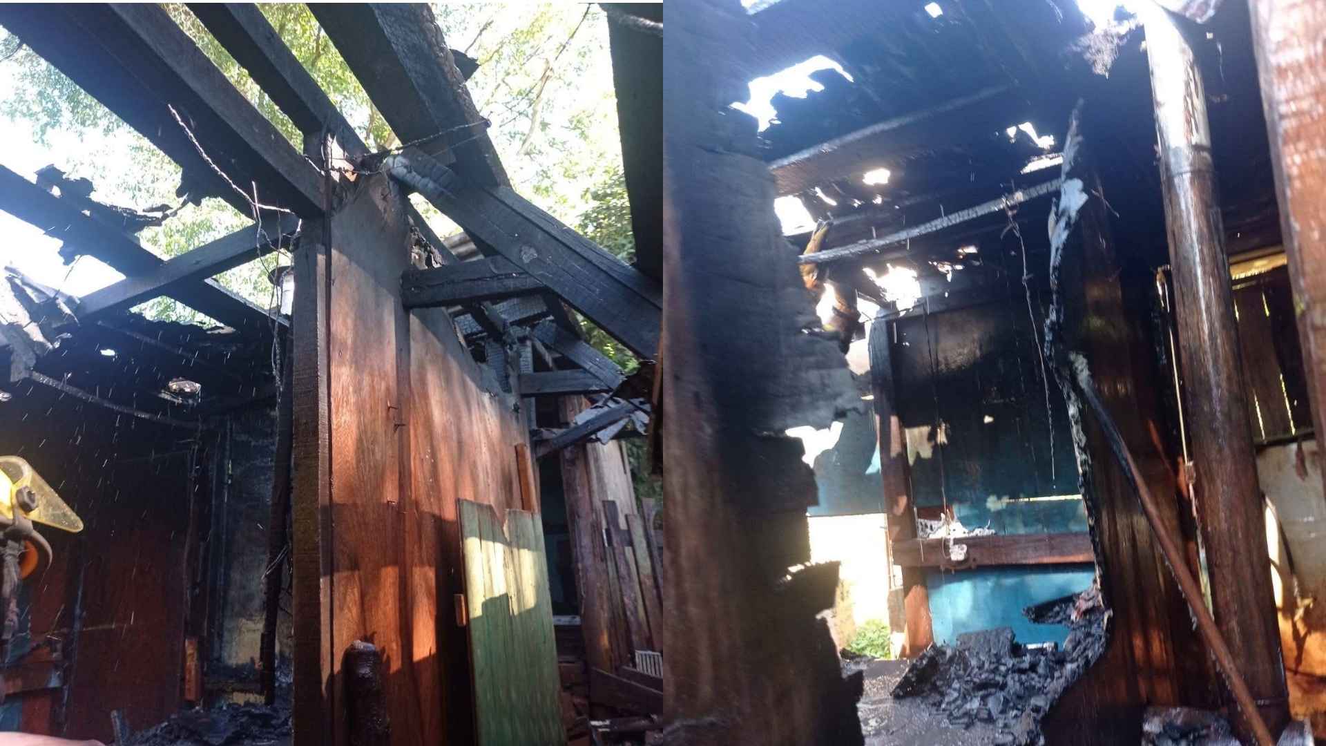 Se incendió en una vivienda del kilómetro 6 de Eldorado