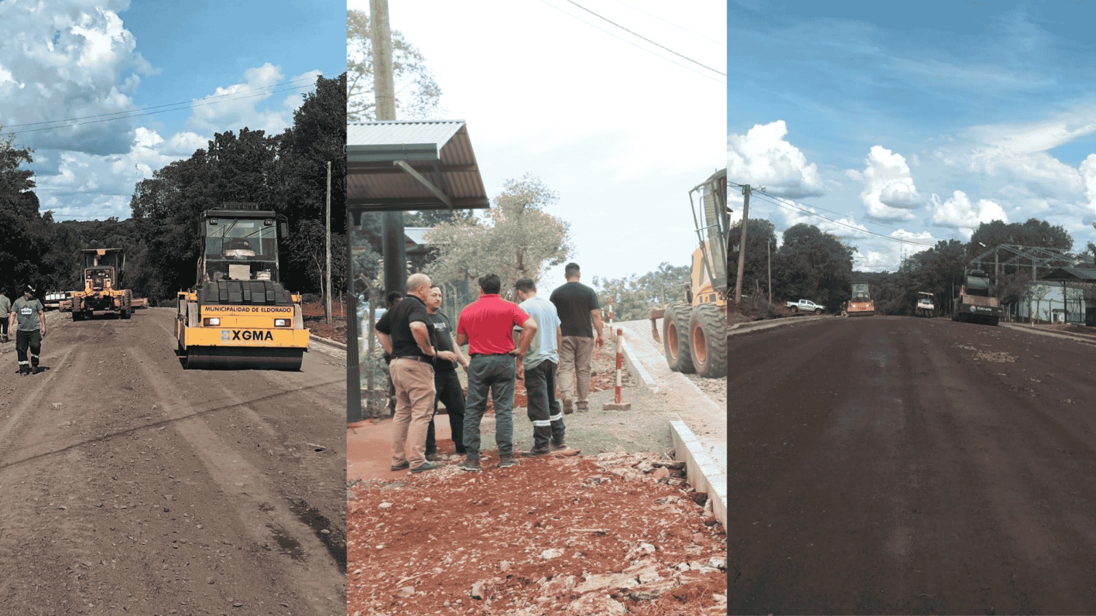 Comenzó el asfaltado de la calle Salto Alegría en Eldorado