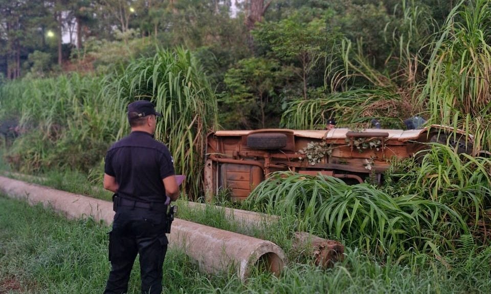 Despiste de una camioneta en la Ruta 14 dejó a un hombre herido