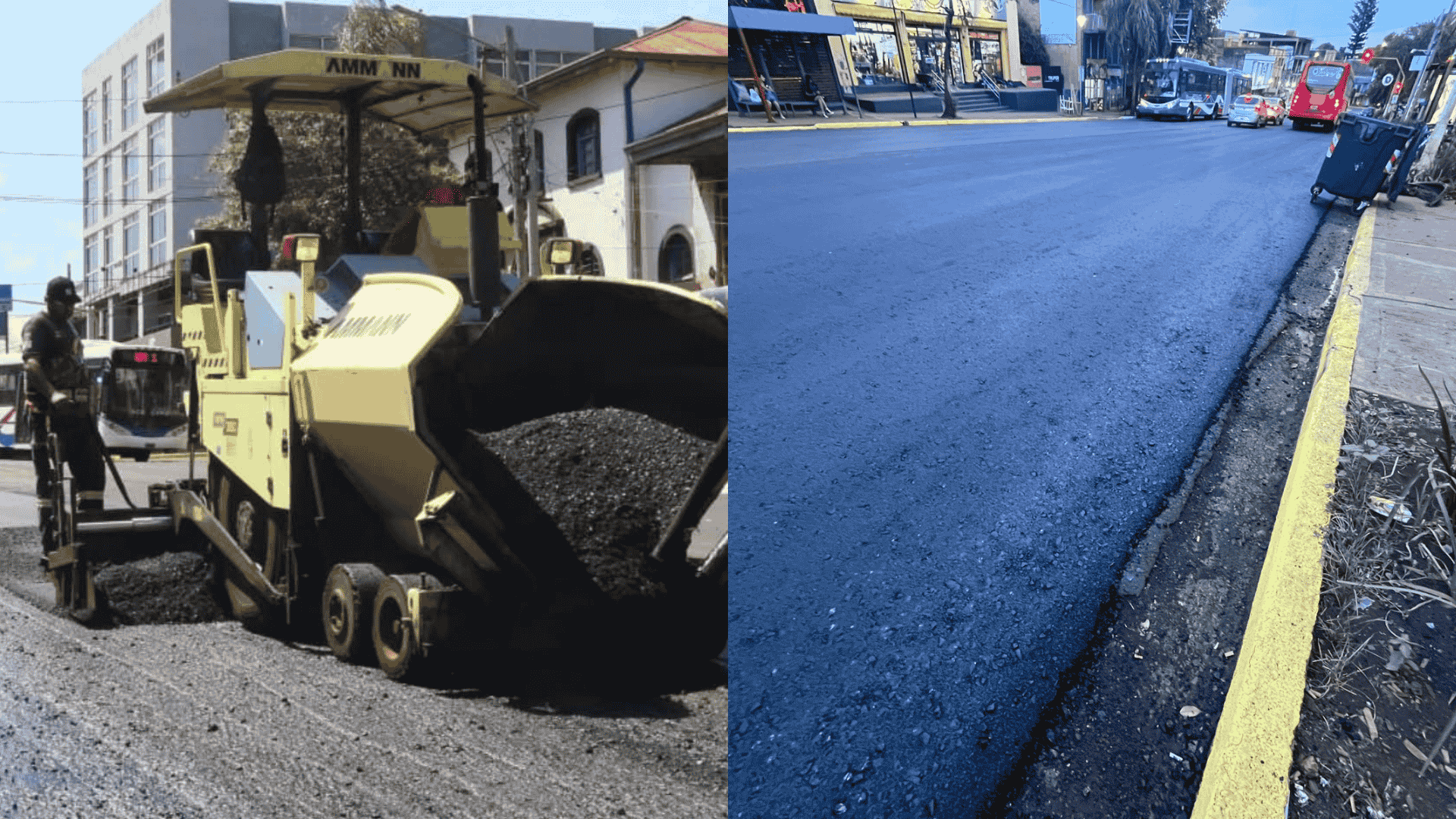 Eldorado avanza con trabajos de bacheo sobre la Avenida San Martín en el kilómetro 9