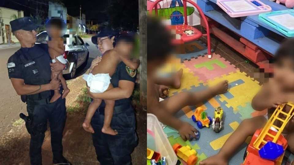 Hallaron a dos niños solos en una casa abandonada