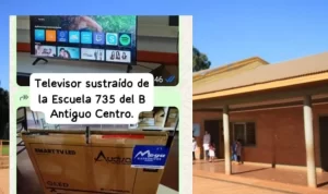 Indignación en una escuela de Eldorado por el robo de un televisor