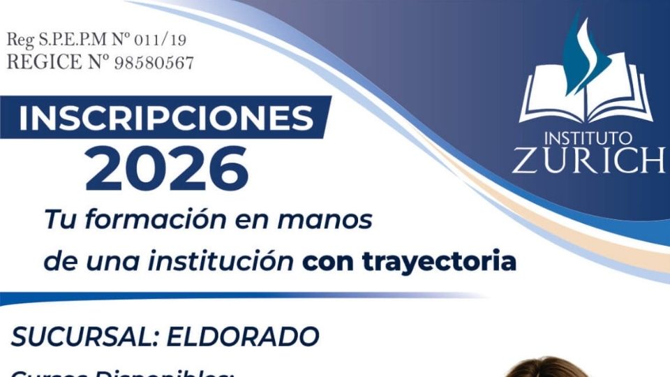 Instituto Zurich abre inscripciones a cursos en Eldorado y la zona norte