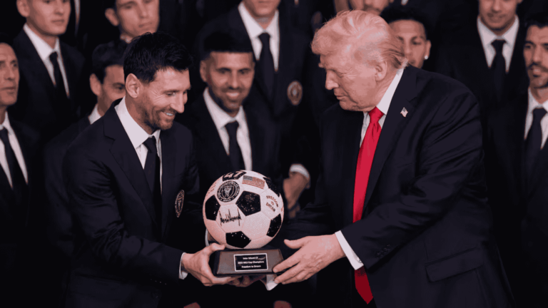 Messi fue recibido por Trump en la Casa Blanca