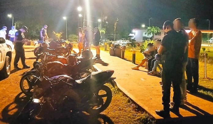 Motociclistas realizaban maniobras peligrosas
