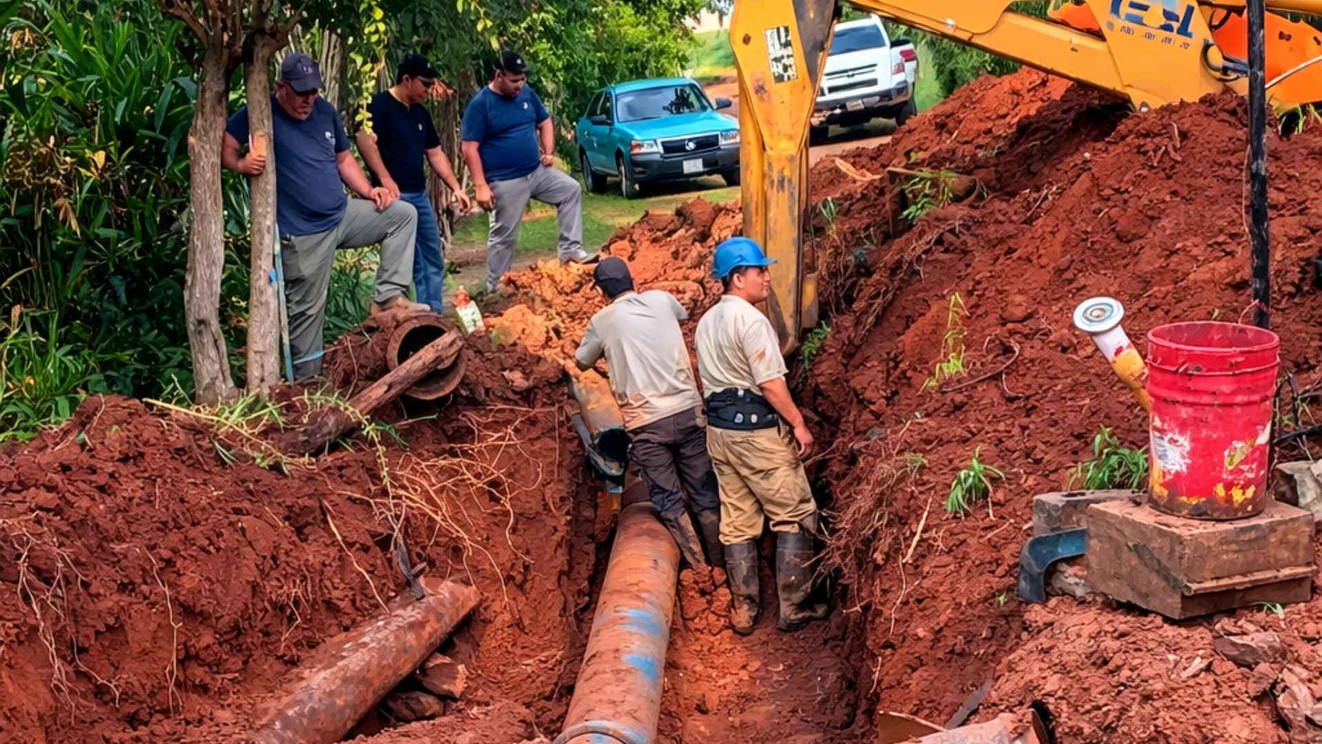 Rotura de un caño maestro dejó otra vez sin agua a varios barrios de Eldorado