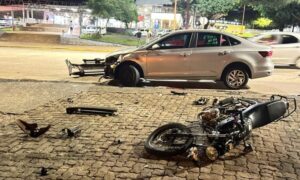 Un motociclista de 22 años fue hospitalizado tras un choque