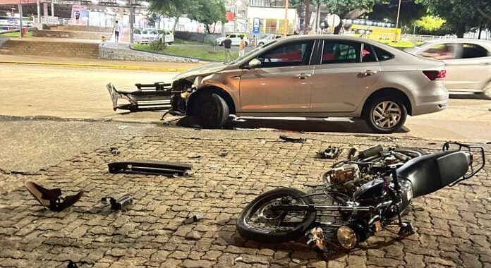 Un motociclista de 22 años fue hospitalizado tras un choque