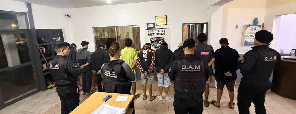 12 detenidos durante operativos en el sur de Misiones