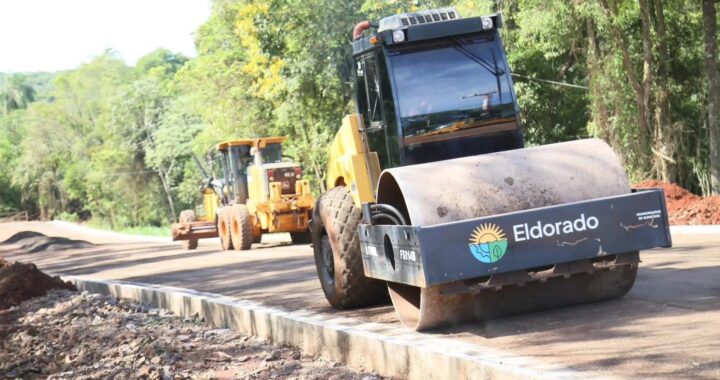 Asfaltado de calle Salto Alegría en Eldorado