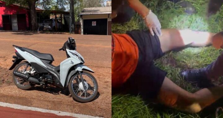 Balearon a un motociclista y le robaron la moto en Eldorado