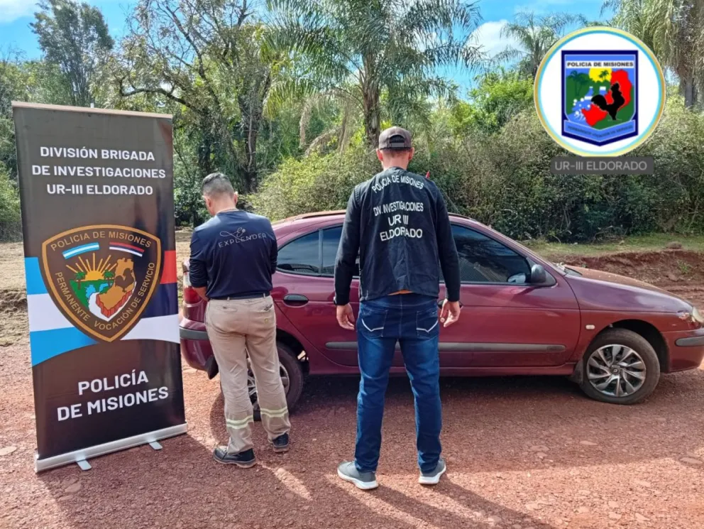Eldorado hombre con un auto robado pescaba en el Puente Banana