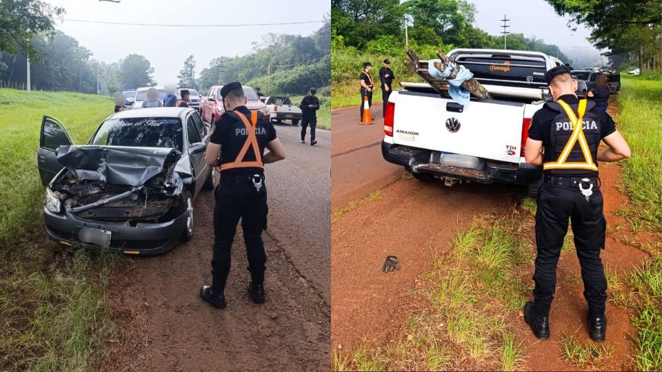 Fuerte choque en la Ruta 17 en Eldorado