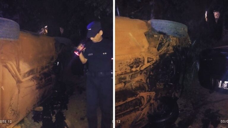 Impactante accidente en Puerto Iguazú