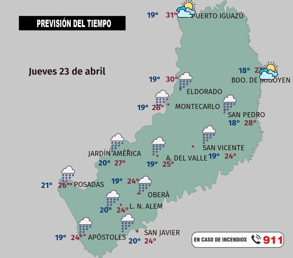 Llegan las lluvias a Misiones