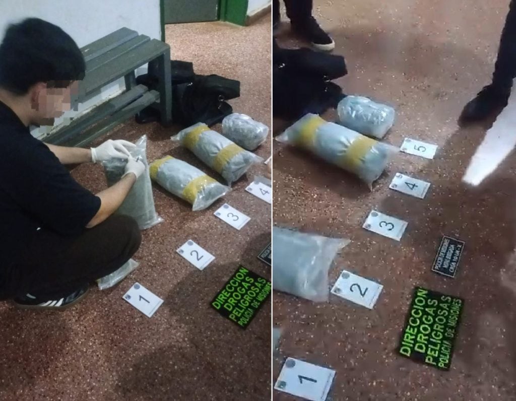 Secuestran más de 4 kilos de marihuana ocultos en la costanera