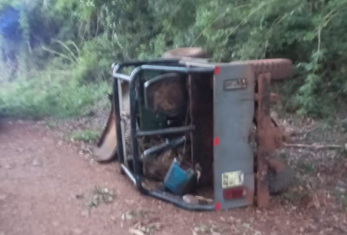 Un hombre resultó herido tras despistar con un Jeep