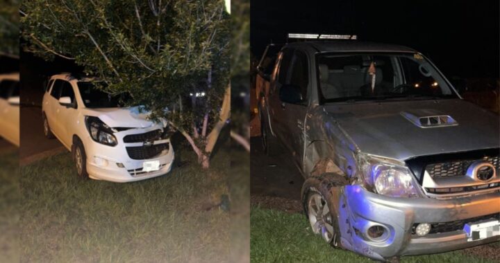 Cinco personas resultaron heridas durante un fuerte choque