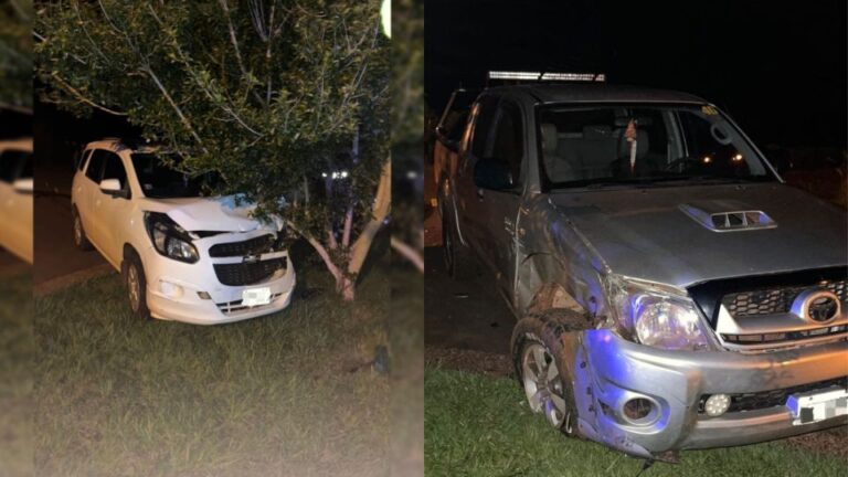 Cinco personas resultaron heridas durante un fuerte choque