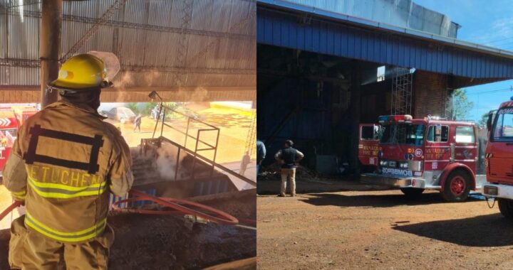 Controlaron un principio de incendio en un aserradero de 9 de Julio