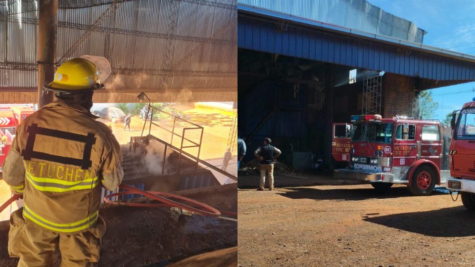 Controlaron un principio de incendio en un aserradero de 9 de Julio