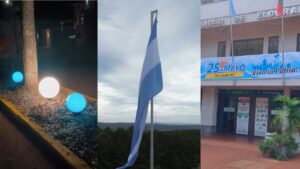 Eldorado se viste de celeste y blanco en homenaje a la Semana de Mayo