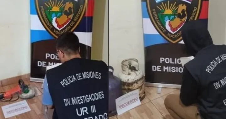 Recuperan herramientas y cilindros robados en Eldorado tras tareas encubiertas