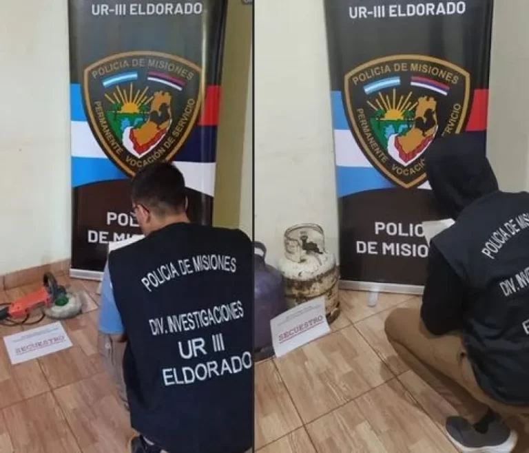 Recuperan herramientas y cilindros robados en Eldorado tras tareas encubiertas