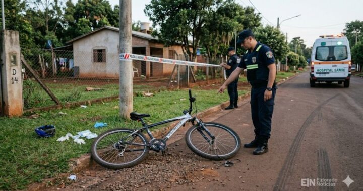 Una mujer sufrió un grave traumatismo de cráneo tras despistar con su bicicleta