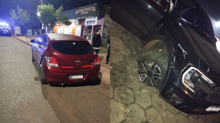 Conductor alcoholizado chocó una camioneta contra un auto estacionado en Eldorado