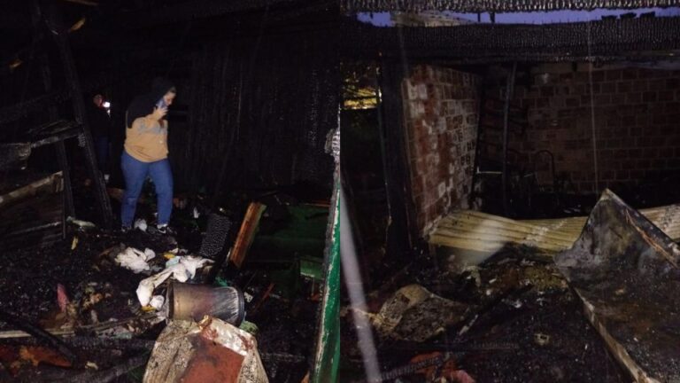Acción Social asiste a la familia que perdió su casa en un incendio en Eldorado