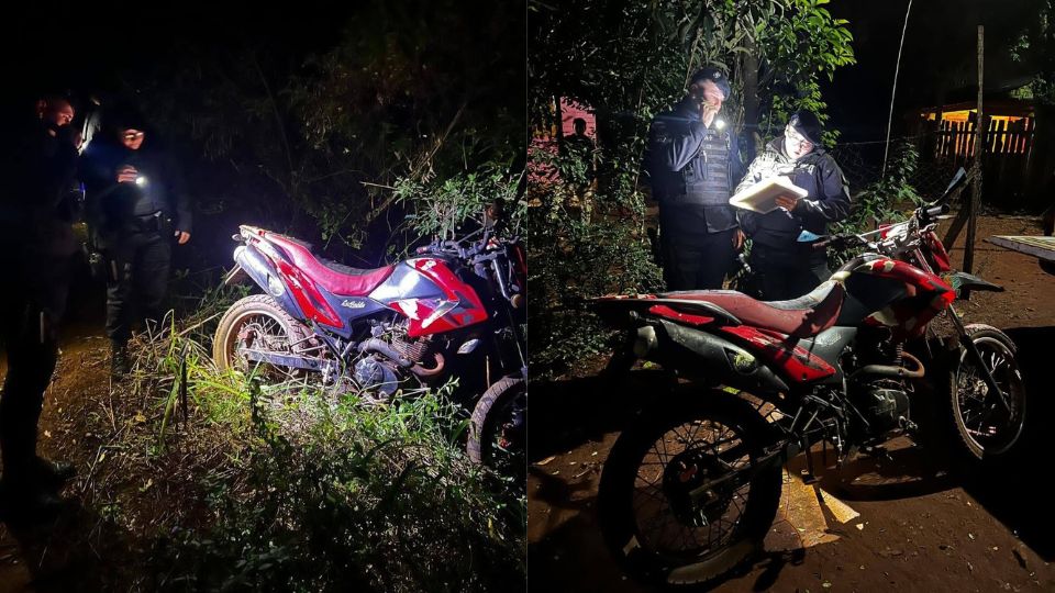 Recuperaron una motocicleta robada tras un rápido operativo policial en Eldorado