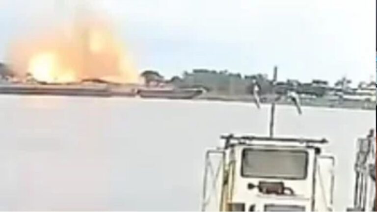 Explosión en una barcaza dejó cinco muertos y un sobreviviente en Paraguay