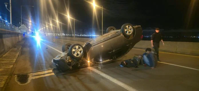 Despistó de un auto terminó con dos personas hospitalizadas