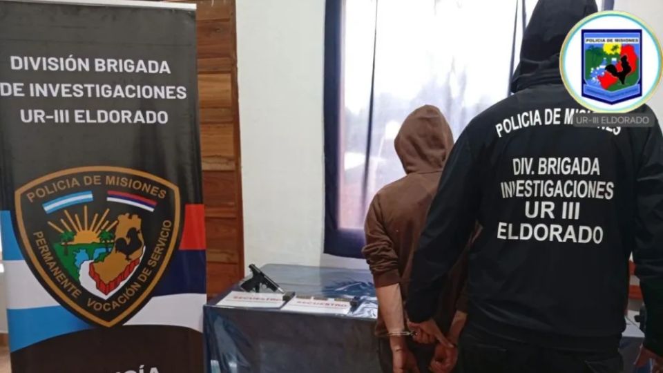 Detuvieron en Eldorado a “Claudiño el Brasilerito” y recuperaron un arma y una notebook robada