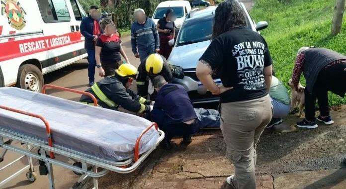 Hombre fue atropellado por su propio auto en un accidente doméstico