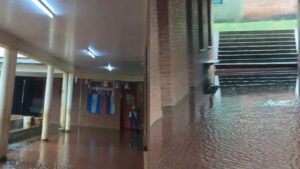 Se inundó la Escuela 689 de Eldorado