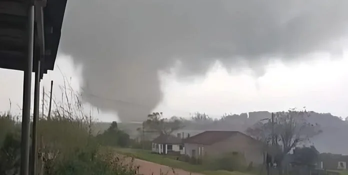 666666Un tornado volvió a golpear Rio Grande do Sul cerca de Misiones